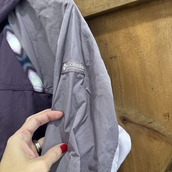 Madhappy x Columbia Limited Edition Purple Aztec Windbreaker 1/4 Zip Women’s XS - Picture 3 of 5